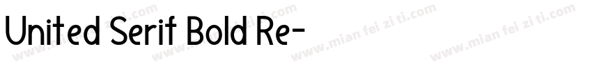 United Serif Bold Re字体转换